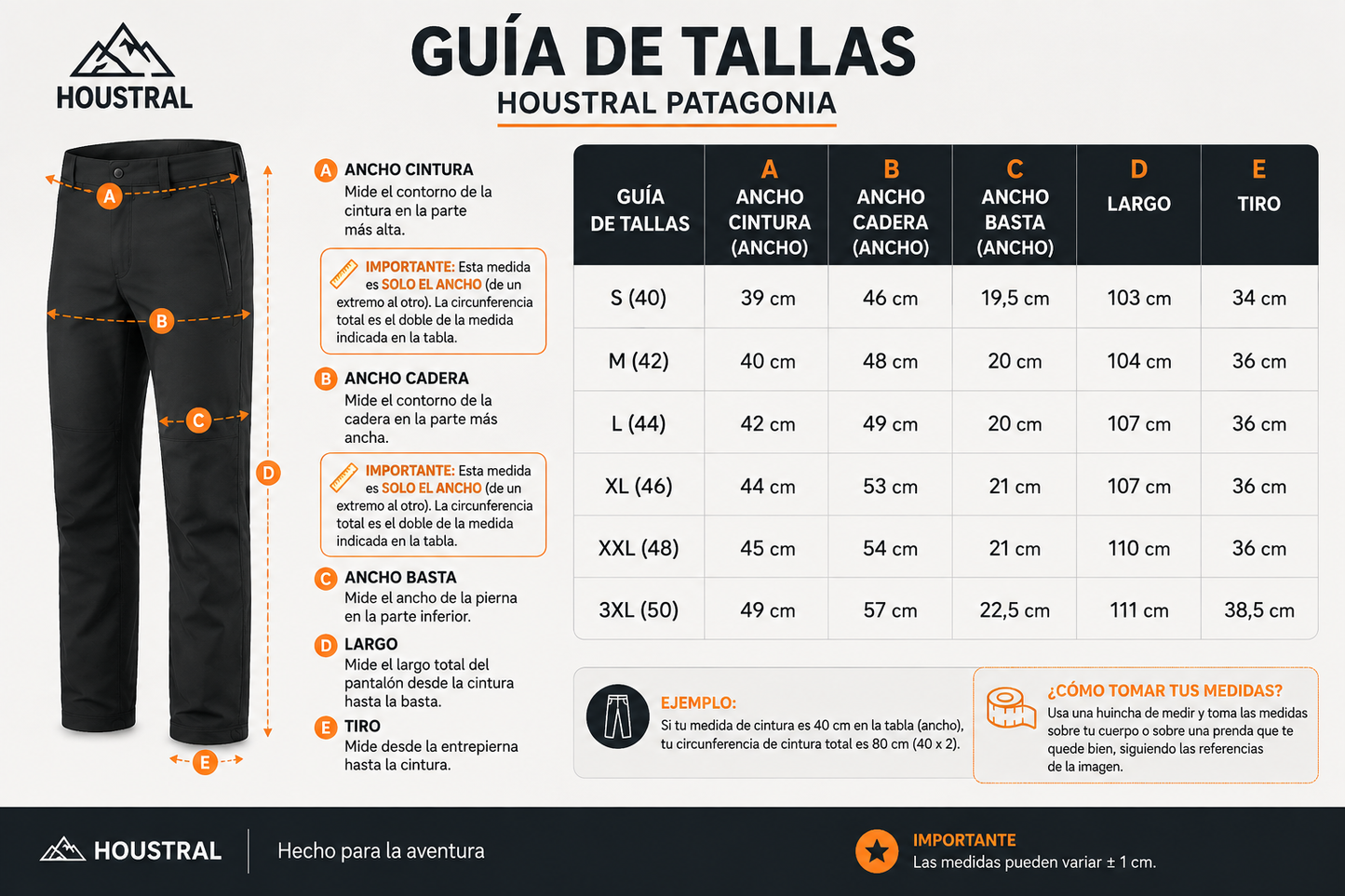 Pantalón Houstral Patagonia Impermeable | Trekking y Outdoor