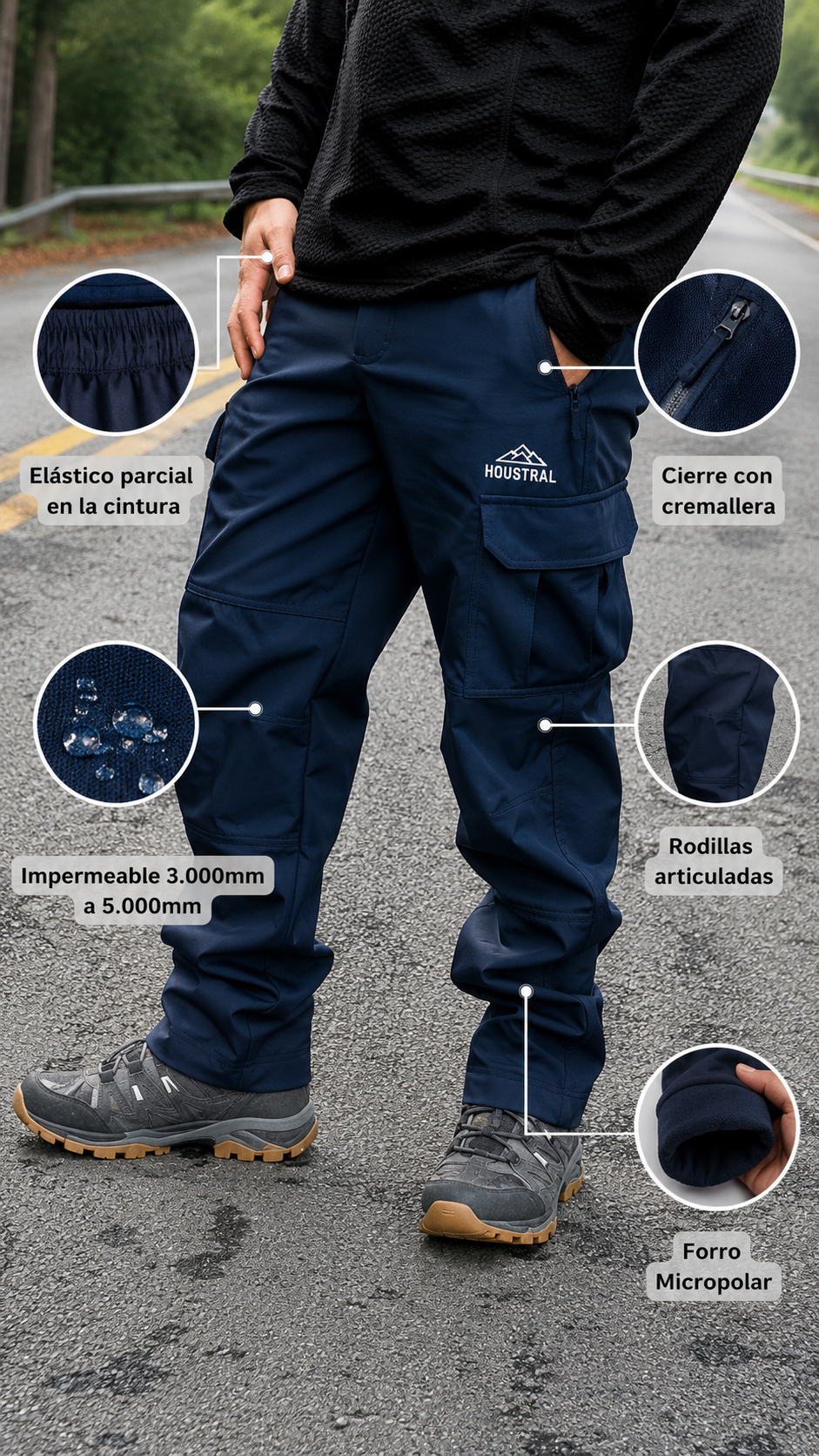 Pantalón Houstral Patagonia Impermeable | Trekking y Outdoor