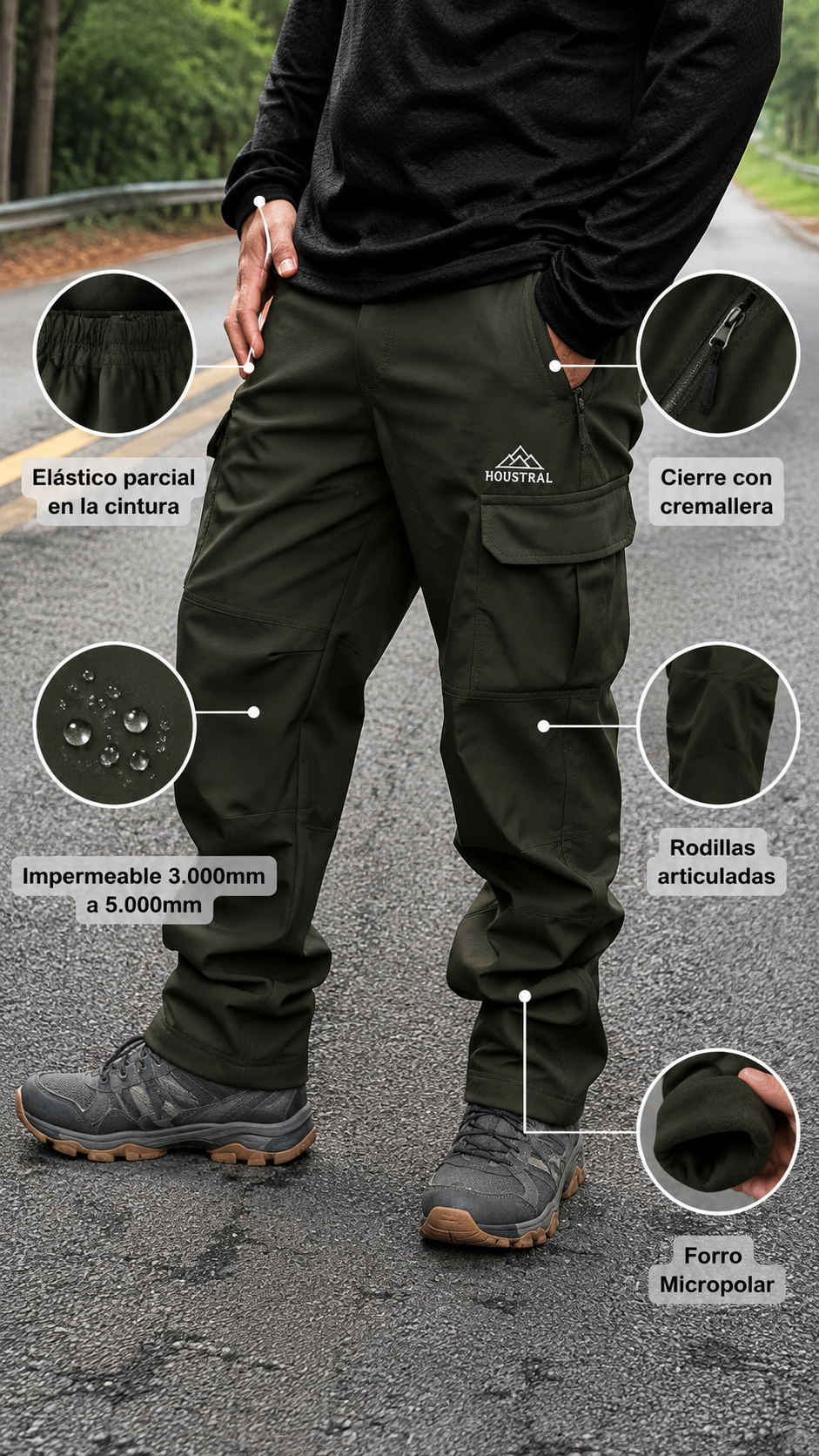 Pantalón Houstral Patagonia Impermeable | Trekking y Outdoor